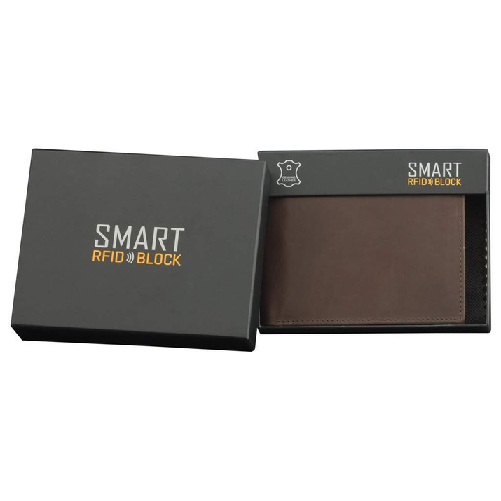 SMART RFID BLOCK Kartenetui (mattbraun)