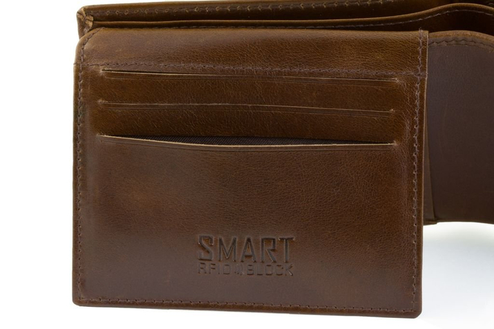 SMART RFID BLOCK Kartenetui (glänzend braun)