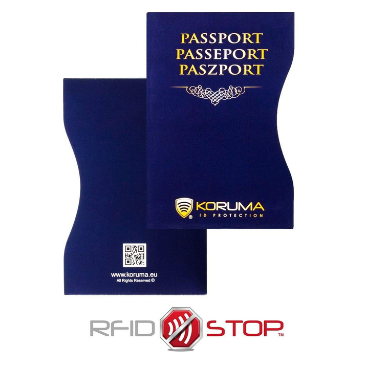 Biometrisches Passetui (Marineblau)
