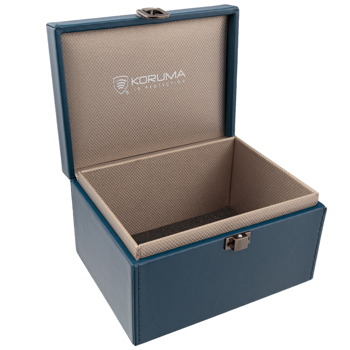Faraday-Box für Autoschlüssel Keyless (schwarz, Kroko)