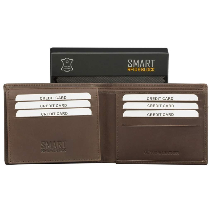 SMART RFID BLOCK Kartenetui (mattbraun)