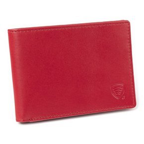 SLIM Damen-Portemonnaie aus Leder (Rot)