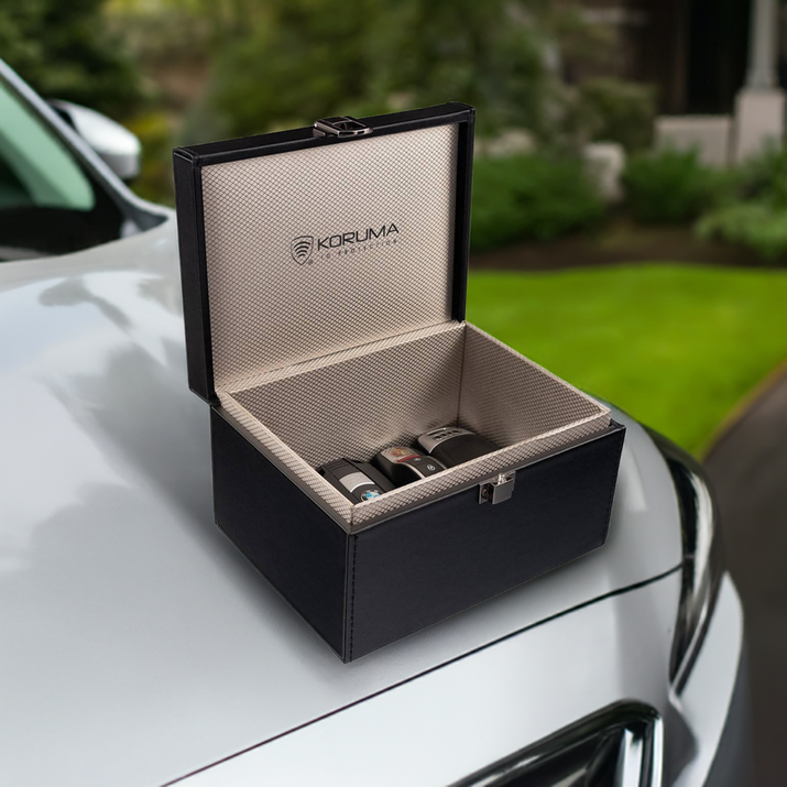 Schlüssellose Anti-Diebstahl-Box zur Sicherung von Autoschlüsseln (schwarz)