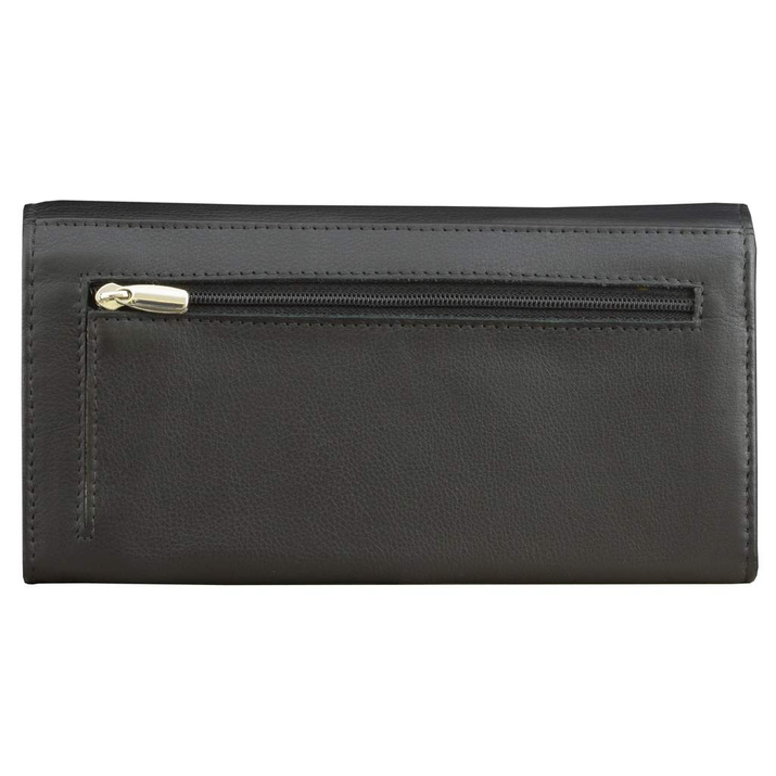 Brieftasche für Frauen zum Schutz kontaktloser Karten (Schwarz)