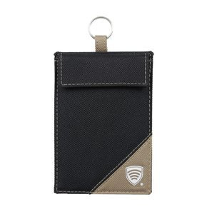 Schlüsselloses Anti-Diebstahl-Etui aus Stoff (schwarz/sand)