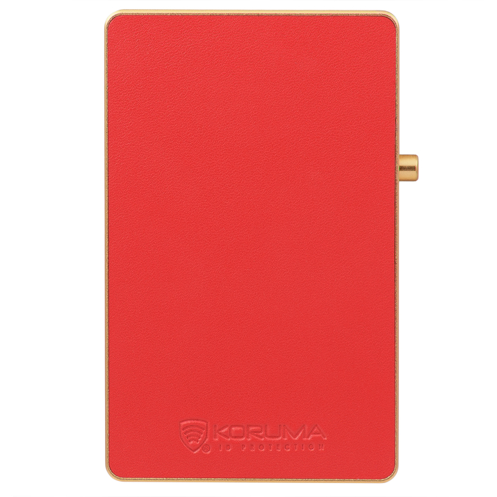 Aluminium-Portemonnaie mit Kartenschlitten und Kartenschutz (schwarz)