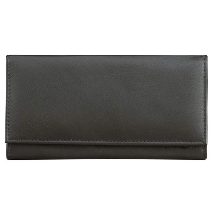Brieftasche für Frauen zum Schutz kontaktloser Karten (Schwarz)