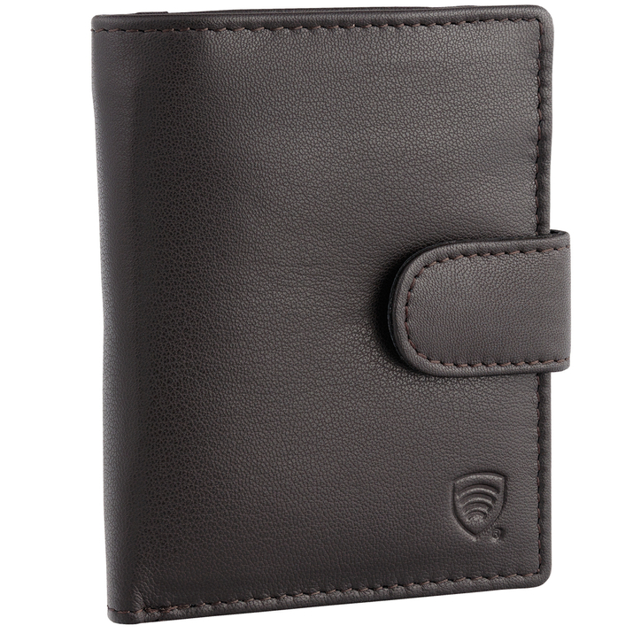Herren-Portemonnaie aus Leder mit RFID BLOCK-Schutz (braun)