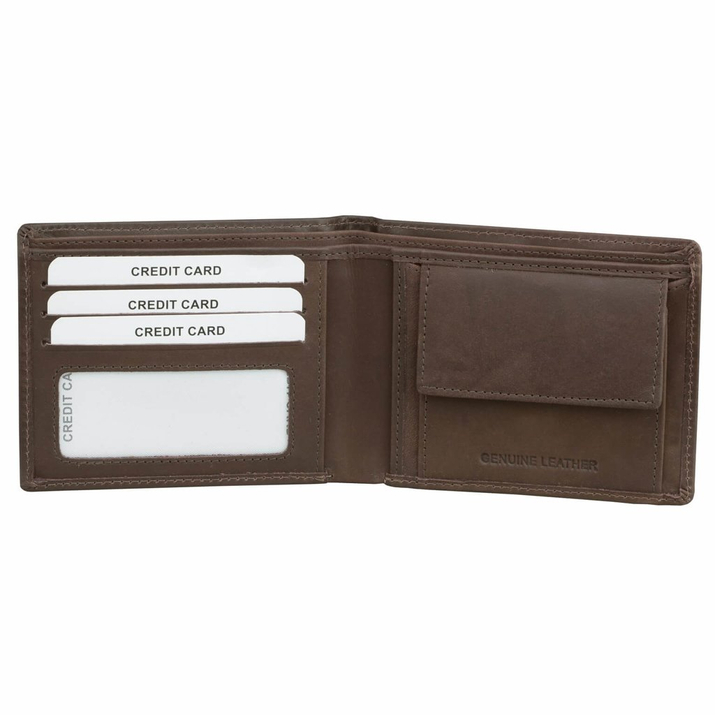 Anti-Diebstahl-Brieftasche für Jugendliche 3in1 mit RFID BLOCK Schutz (braun)