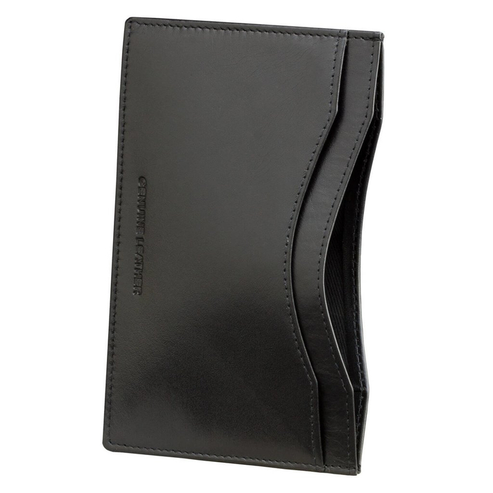 Ledertasche für biometrischen Reisepass (Schwarz)