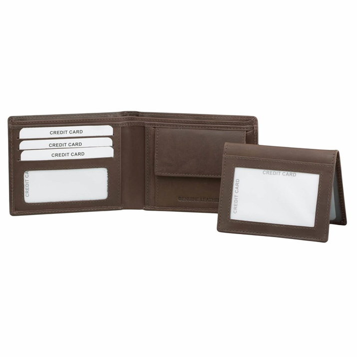 Anti-Diebstahl-Brieftasche für Jugendliche 3in1 mit RFID BLOCK Schutz (braun)