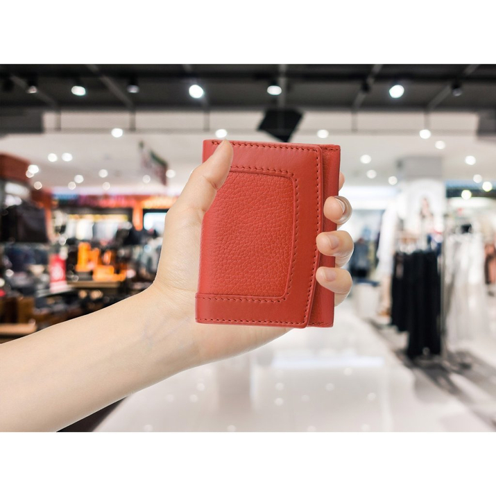 Kleines Portemonnaie für Frauen mit RFID-Schutz (rot)