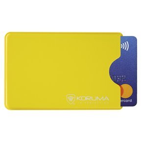 Kunststoff-Diebstahlschutzhülle für RFID-Karte (gelb)