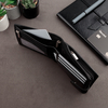 Horizontale Herrenleder-RFID-Brieftasche für Karten und Münzen (schwarz)