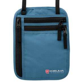 Diskrete Geldtasche und Reisepass mit RFID-Schutz (schwarz)