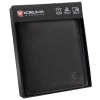 Herren-Portemonnaie aus Leder mit RFID BLOCK-Schutz (schwarz)