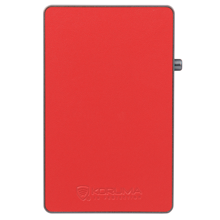 Aluminium-Portemonnaie mit Kartenschlitten und Kartenschutz (schwarz)