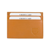 Schutzhülle aus Leder für Kredit- und kontaktlose Karten (Orange)