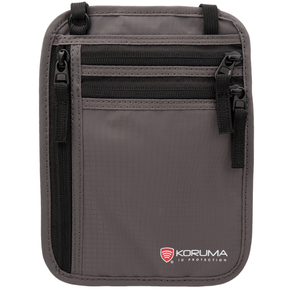 Diskrete Geldtasche und Reisepass mit RFID-Schutz (schwarz)