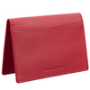 RFID-Ledertasche für Dokumente und Fahrzeugschein (rot)