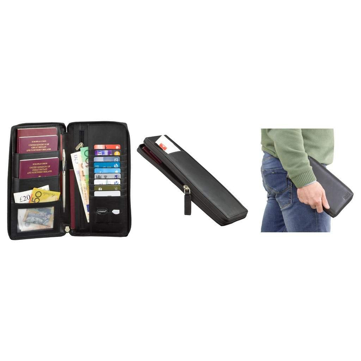 Reise-Organizer für die ganze Familie (Schwarz) - SMART RFID BLOCK