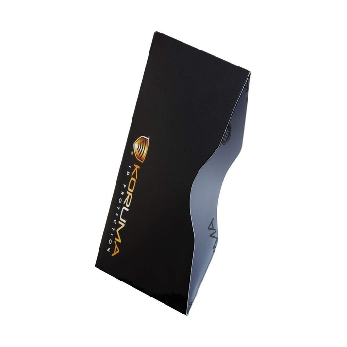 Abgeschirmtes Gehäuse zum Schutz gegen unbefugtes Auslesen von Proximity-Karten - Farbe schwarz logo gold