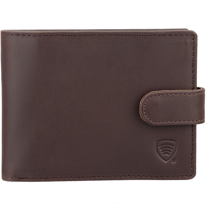 Herren Leder Anti-Diebstahl RFID Geldbörse (braun)