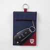 Schutz für schlüssellose Autoschlüssel - Stoffhülle (marineblau/maroon)