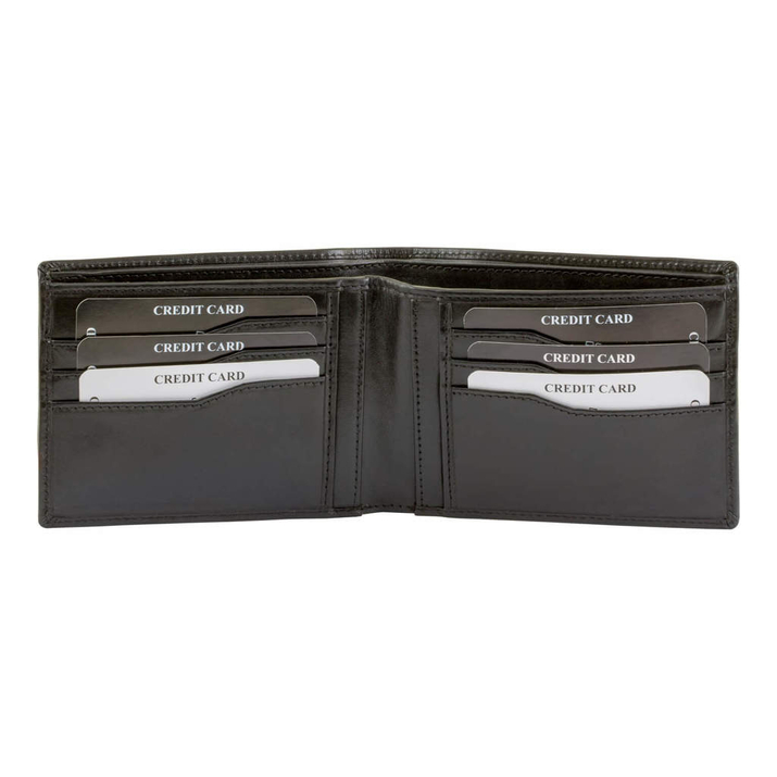 Brieftasche für 6 kontaktlose Karten (Schwarz)