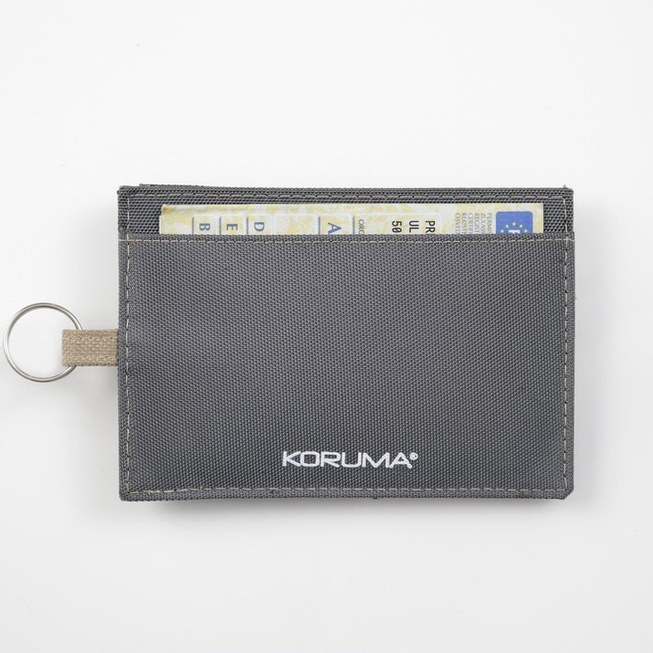 Schlüsselloses Anti-Diebstahl-Etui aus Stoff (grau/sand)