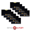  Proximity Kartenetui - Koruma (horizontal, schwarz, goldenes Logo) 10er Set.