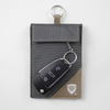 Schlüsselloses Anti-Diebstahl-Etui aus Stoff (grau/sand)