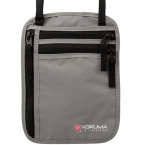Diskrete Geldtasche und Reisepass mit RFID-Schutz (schwarz)