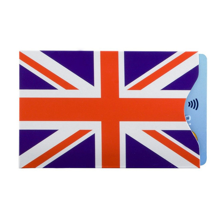 Anti-Diebstahl-Etui für Proximity-Karten (Union Jack), Satz zu 10 Stück.