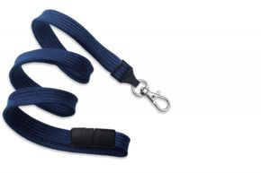 Breites 10mm sicheres verstellbares Abzeichenband + Karabiner KRAB (Marineblau)