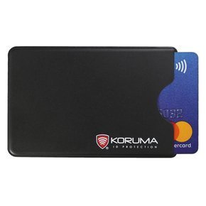 RFID-Diebstahlschutzhülle aus Kunststoff für Kreditkarten (schwarz)