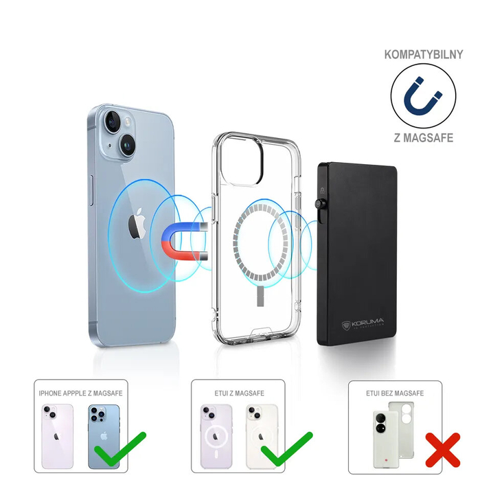Aluminiowe etui z wysuwanymi kartami i ochroną kart zbliżeniowych (czarny)