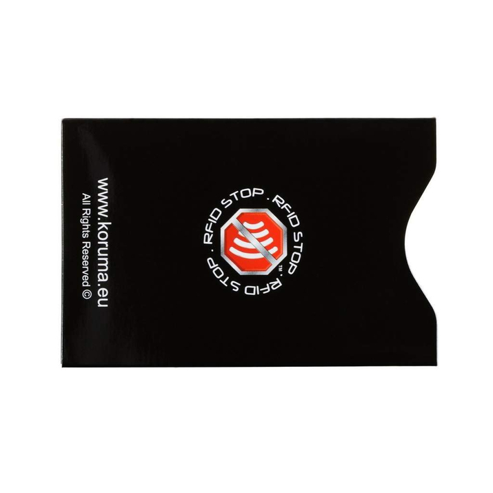 Proximity Kartenetui - Koruma (vertikal, schwarz, goldenes Logo) 10er Set.
