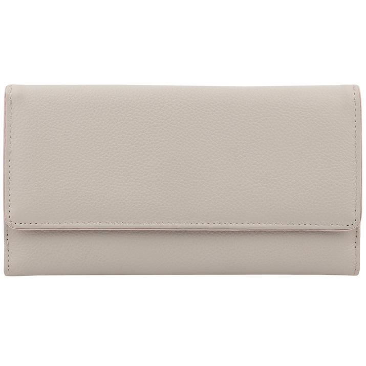 Damenbrieftasche mit Handyhalterung und RFID-Schutz (grau-rosa)