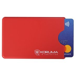 RFID-Kunststoffetui zur Diebstahlsicherung für Debitkarten (rot)